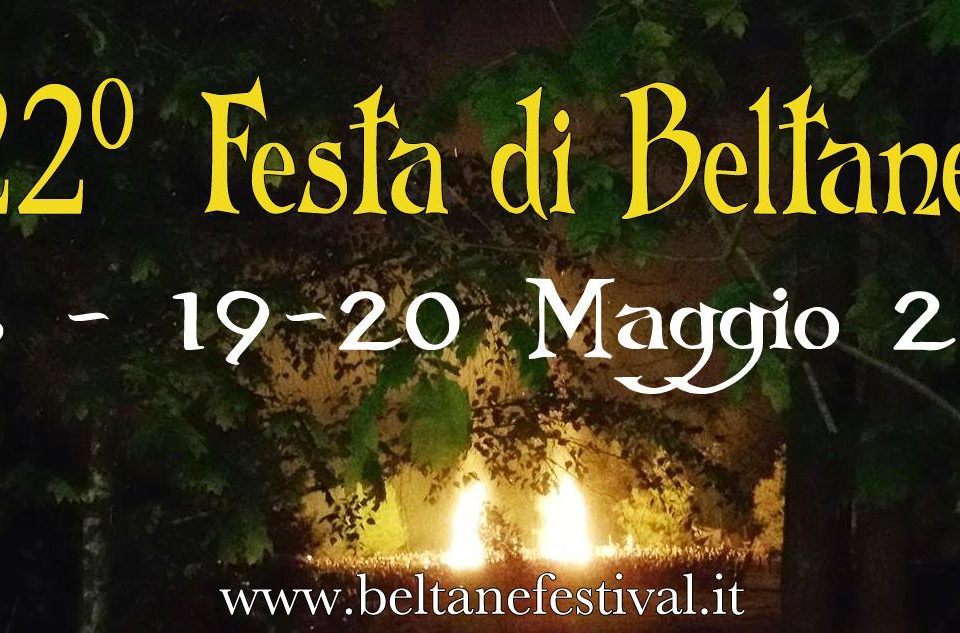 Locandina Festa di Beltane a Masserano -18, 19 e 20 Maggio 2018